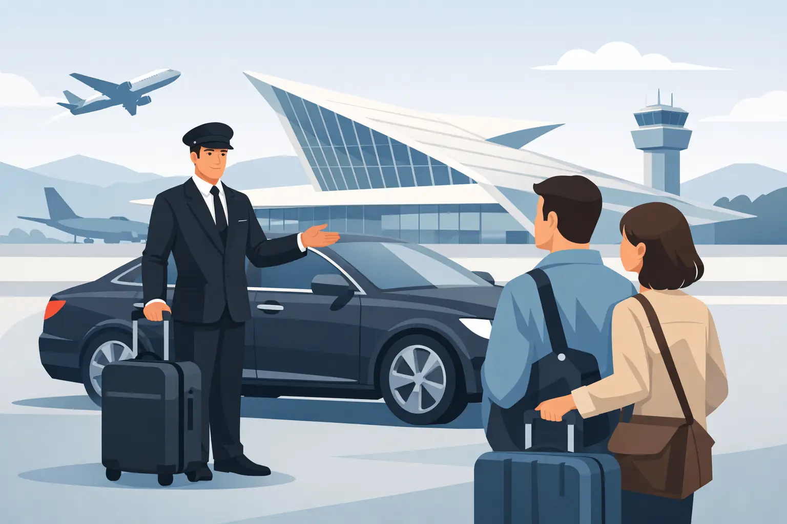 Chófer privado aeropuerto Bilbao: qué esperar