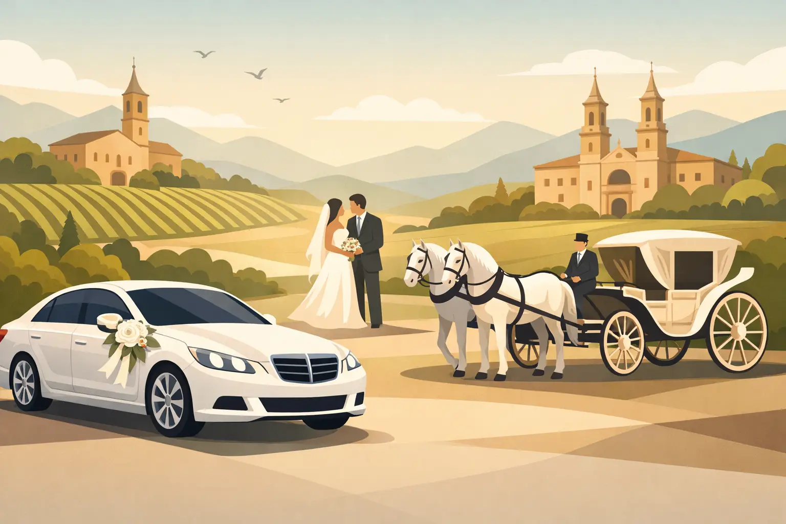 Transporte bodas lujo Logroño: qué marca la diferencia