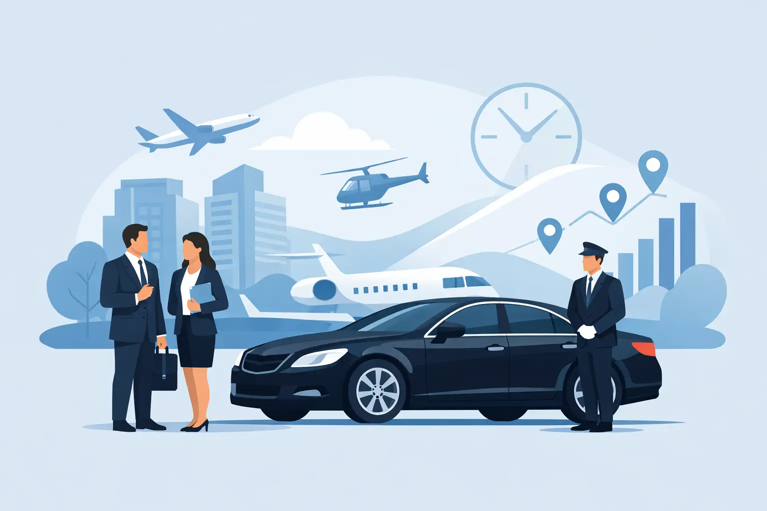 Transporte corporativo para directivos: qué exige