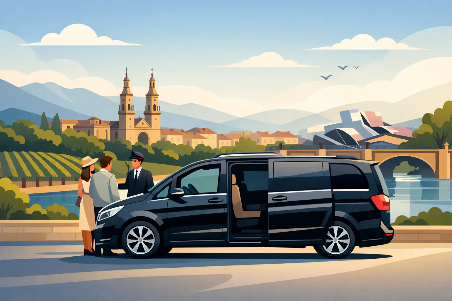 Luxury Minivan Transfer Logroño