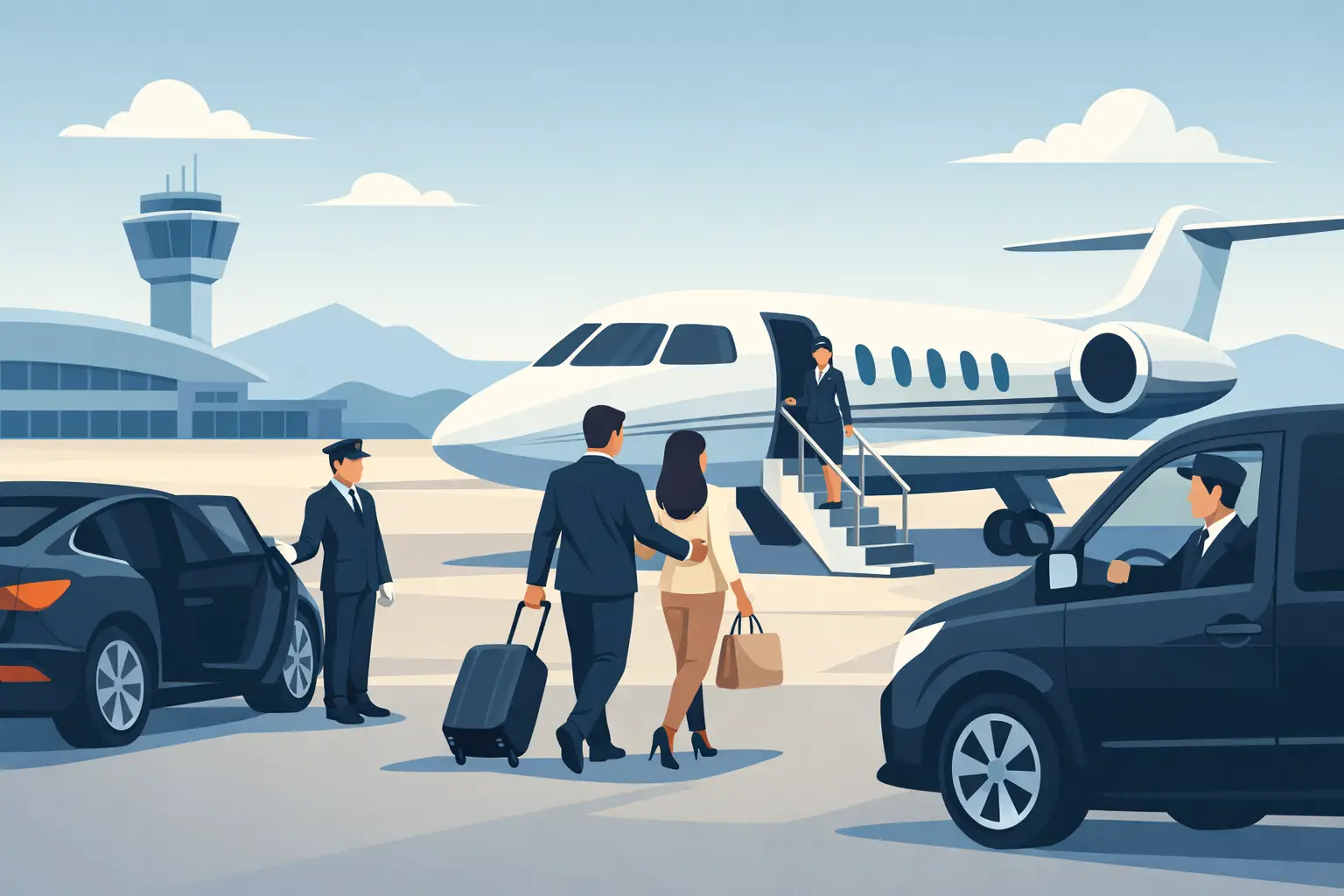 Transfer Services for Private Jets at RJL
